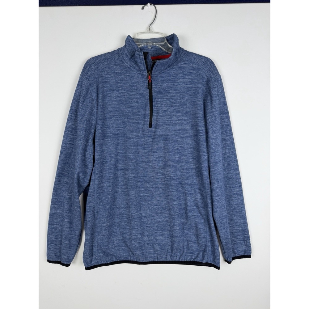 Avalanche Men's Size Large Quarter Zip Top Stand Up Collar Pullover  Long Sleeve